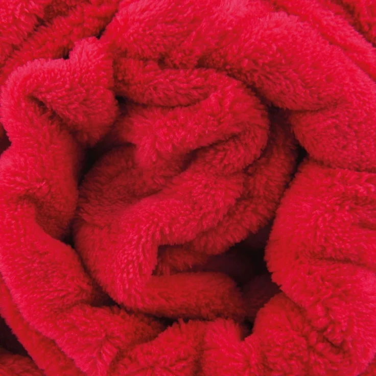 Kuscheldecke 220cm x 240cm rot - scarlett – Bild 1