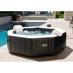Intex Whirlpool "Pure Spa Kombi Octagon Bubble Jet" mit integriertem Salzwassersystem, Ø 218 x 71 cm
