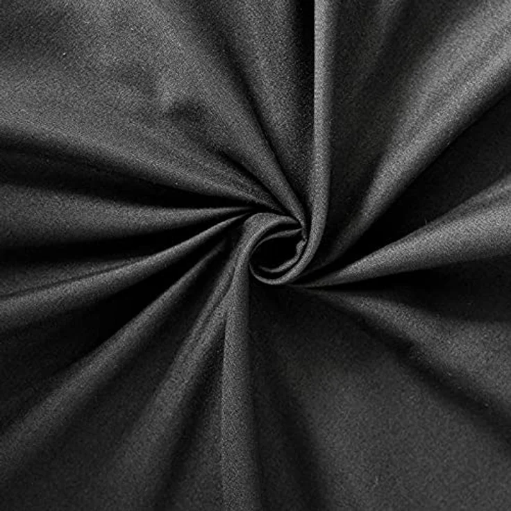 Good Nite Bettwäsche 200x200 3 teilig Schwarz Bettwäsche-Sets Mikrofaser Bettbezug 200x200 cm + 1 Kissenbezug 80x80 cm Atmungsaktiv Weich – Bild 6
