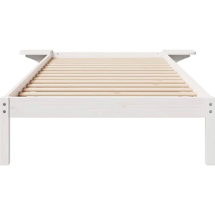 vidaXL Bettgestell mit Nachttischen Weiß 90 x 210 cm 873221 – Bild 4