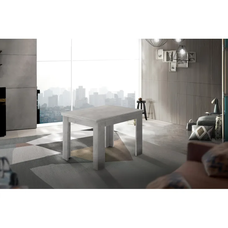 Esstisch >Jesolo< in Zement - 90x75x90cm (BxHxT)