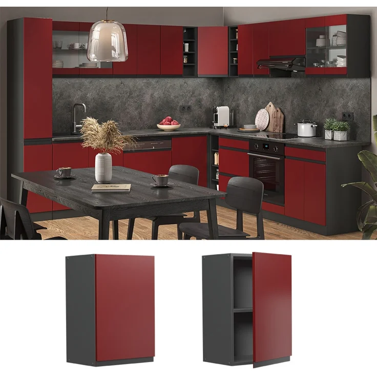 Hängeschrank R-Line Rot 40 cm J-Shape Vicco – Bild 2