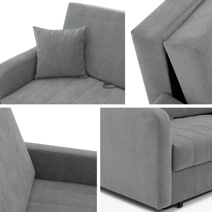 Schlafsofa Viva Silk I (Farbe: Polo 891) – Bild 5