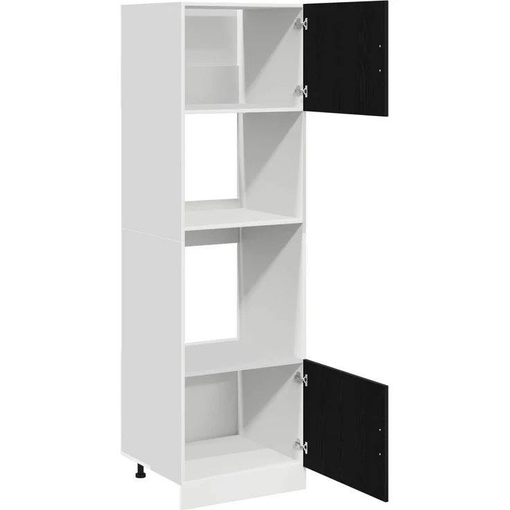 vidaXL Hängeschrank Schwarz Eichen-Optik 60 x 57 x 207 cm 3334018 – Bild 5