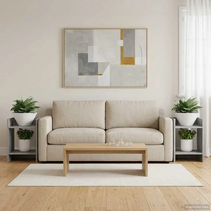 vidaXL Pflanzenständer 2 stk. Sonoma-Grau 30 x 30 x 40 cm 899621 – Bild 4