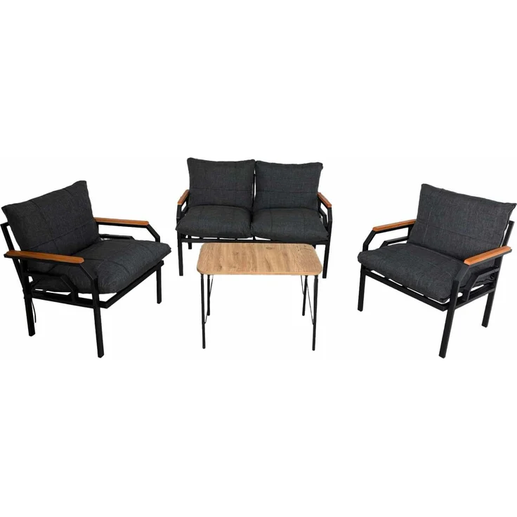 Skye Decor 'Kutay Sehpa - Anthracite' Garten-Lounge-Set, Anthrazit, 120 x 70 x 61 cm – Bild 6