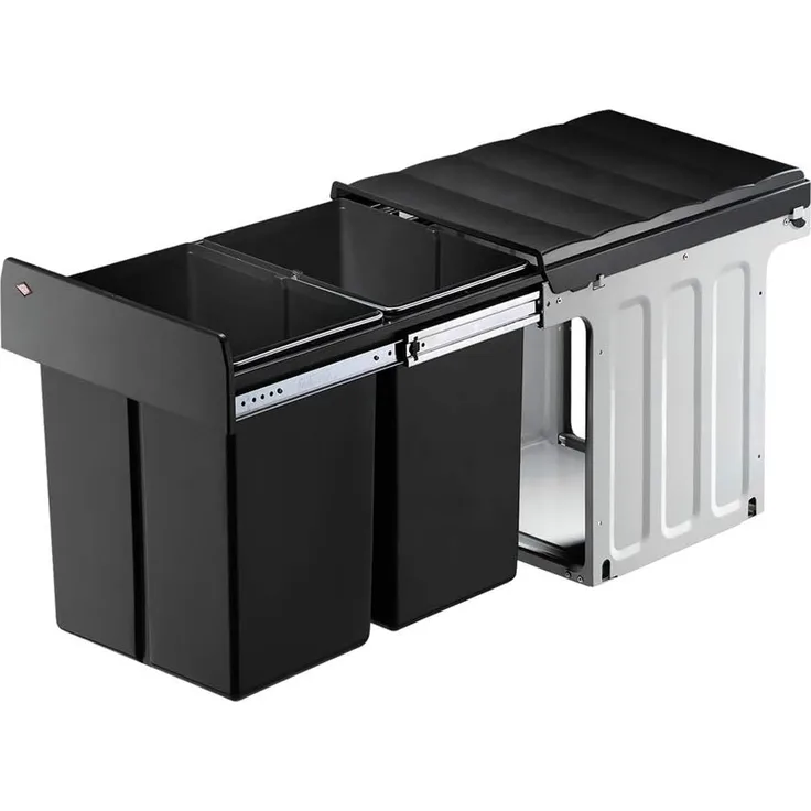 Wesco Profiline Double-Master-Maxi 40 DT Einbau-Abfallsammler, 2x20 L, anthrazit (887911-11)
