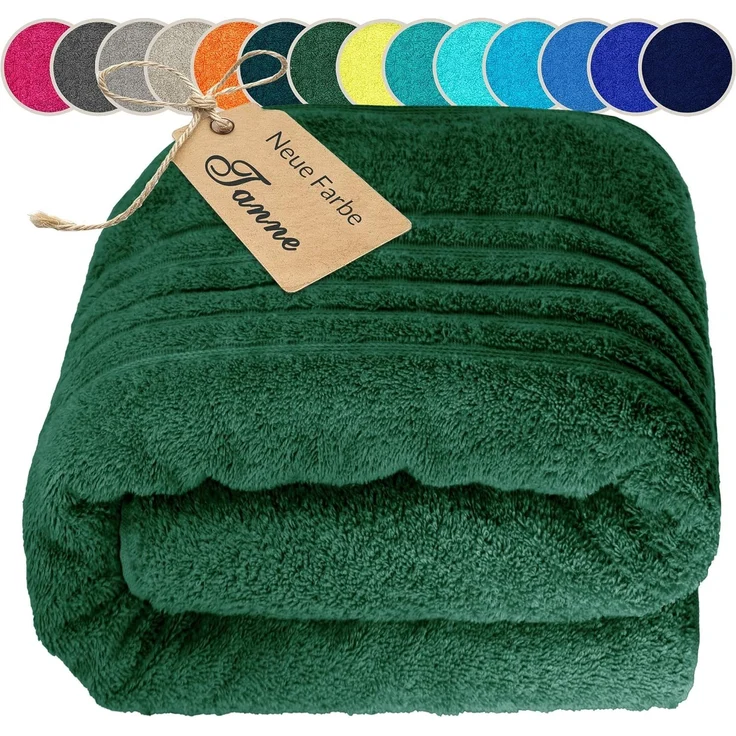 Lashuma Saunatuch XXL Handtuch London, Frottee (1-St), Badetuch Damen & Badehandtuch Herren 100x200 cm - Saunahandtuch 80x220