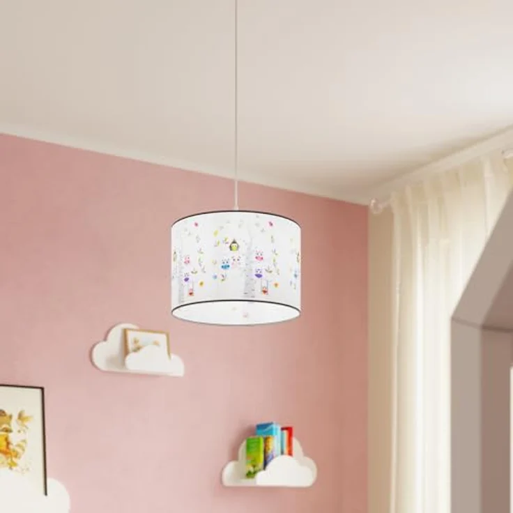 Sollux Lighting Hängeleuchte Owls 30, Pendelleuchte mit Eulendesign, mehrfarbig, 30 cm – Bild 8