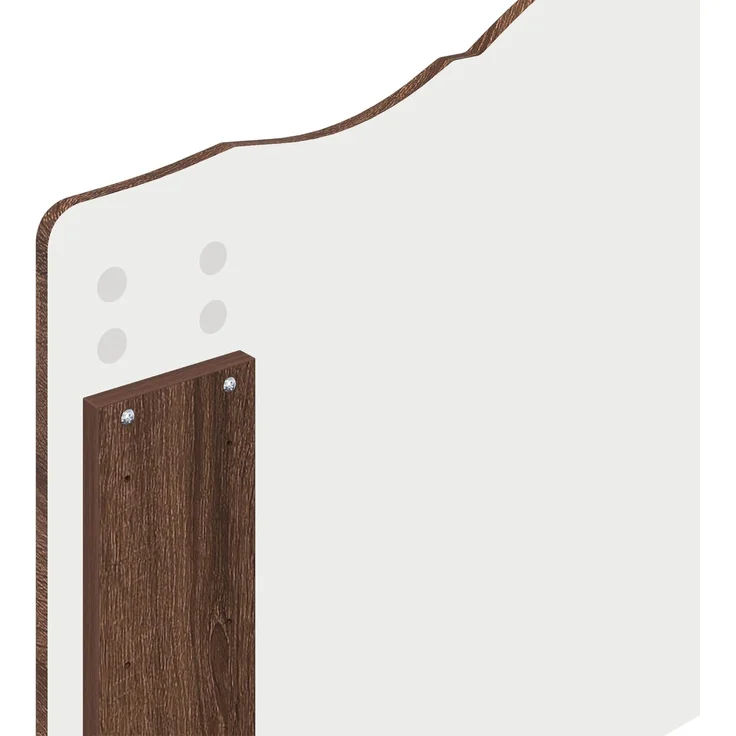 vidaXL Bettrahmen Braun Eichen-Optik 90 x 200 cm Massives Kiefernholz 3413359 – Bild 10