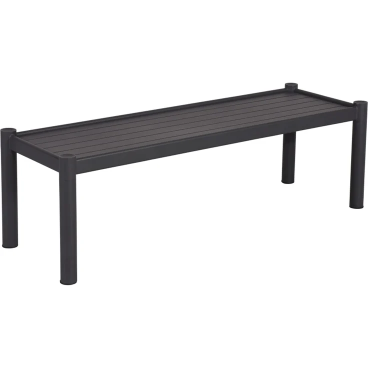 Gartencouchtisch Brad aus Aluminium, modern rechteckig, anthrazit, 150x50 cm, pflegeleicht – Bild 1