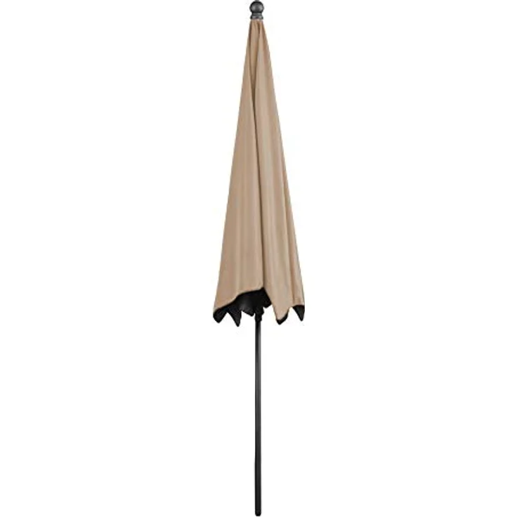 Quick Star Sonnenschirm Sonnenschirm 2x1,25m Rechteckig Sand, LxB: 125x200 cm, Abknickbar, Drehbar, Höhenverstellbar – Bild 8
