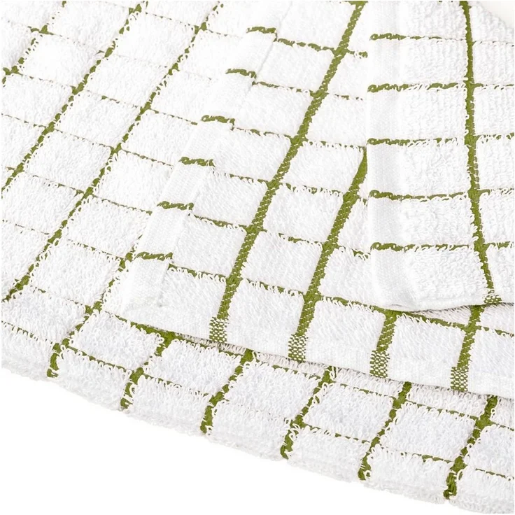 StickandShine Geschirrtuch 1 Stück Geschirrtücher Trockentuch Frottee Küchenhandtuch 40 x 64 cm, (SparSET, Uni und Kariert), Gestreift und Unifarben zum kombinieren – Bild 2