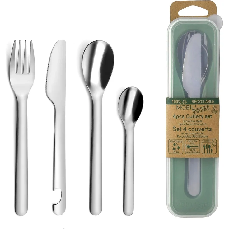 Besteck-Set Amefa Mobil Metall Stahl (18 cm) (4 pcs) Default Title – Bild 1