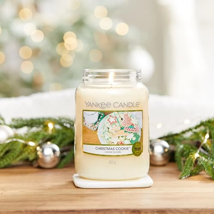 Yankee Candle Duftkerze im Glas (groß) | Christmas Cookie | Kerze mit langer Brenndauer bis zu 150 Stunden | Perfekte Geschenke für Frauen – Bild 6
