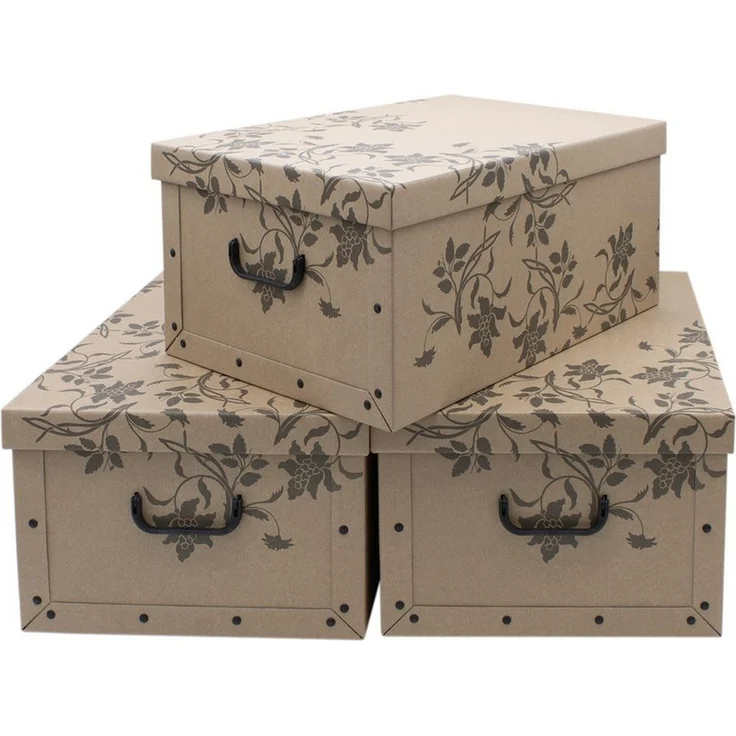 Spetebo Aufbewahrungsbox (Set, 3 St, Aufbewahrungsboxen), Stapelbox Geschenkbox – Bild 1