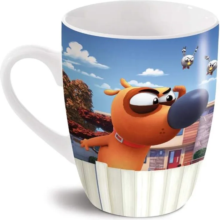 NICI 44247 Tasse Pat The Dog Porzellan 350ml, weiß-bunt