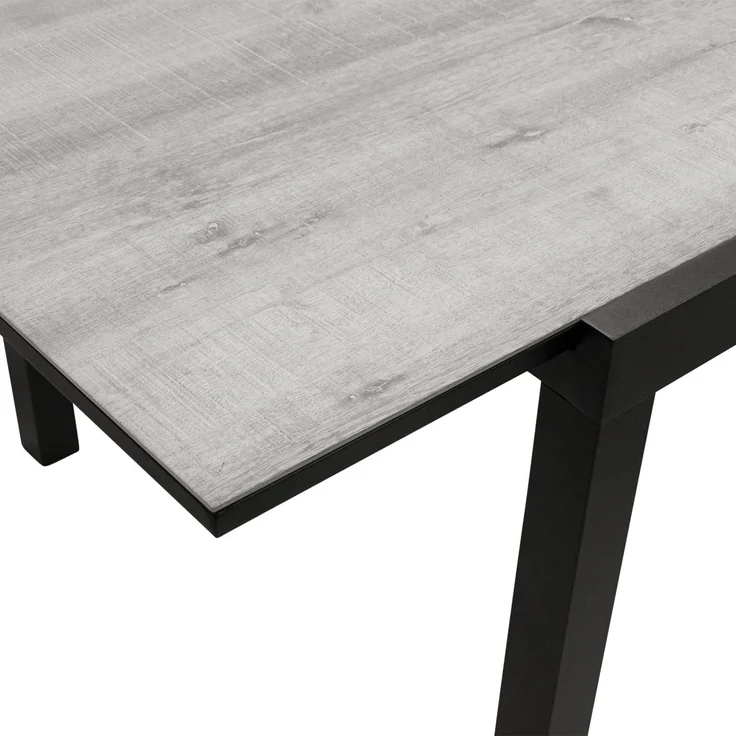 DEGAMO FARO Garten-Ausziehtisch, Alu + Keramikoptik, anthrazit/grau, 180/240x100cm – Bild 6