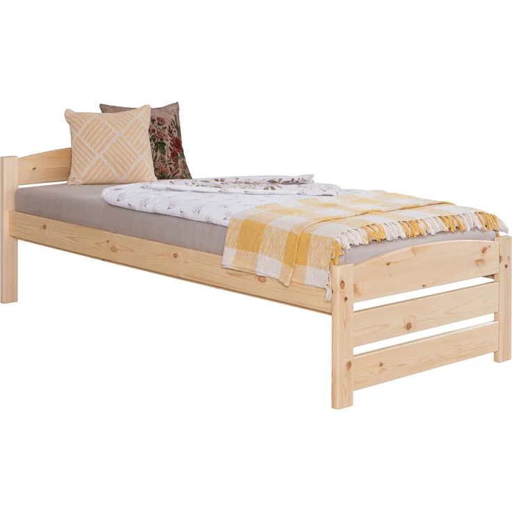 Stauraumbett Seniorenbett "Loni" 90x200 Kiefer massiv