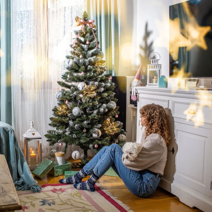 KADAX Künstlicher Weihnachtsbaum Diamond Pine 180 cm Wunderschön – Bild 2