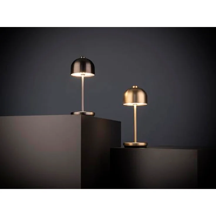 APS JOSEF MINI LED Akku-Tischleuchte schwarz, dimmbar, 3,2 W, 270 Lumen, mit Fernbedienung und Ladestation – Bild 3