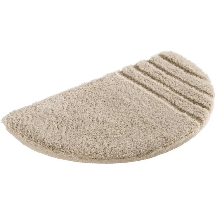 Möve Badematte Loft, Badvorleger, Badezimmer Teppich, Höhe 30 mm, rutschhemmend beschichtet, fußbodenheizungsgeeignet, schnell trocknend, strapazierfähig, Polyacryl, halbrund, Badteppich, Badematten auch als 2 teiliges Set & rund – Bild 4