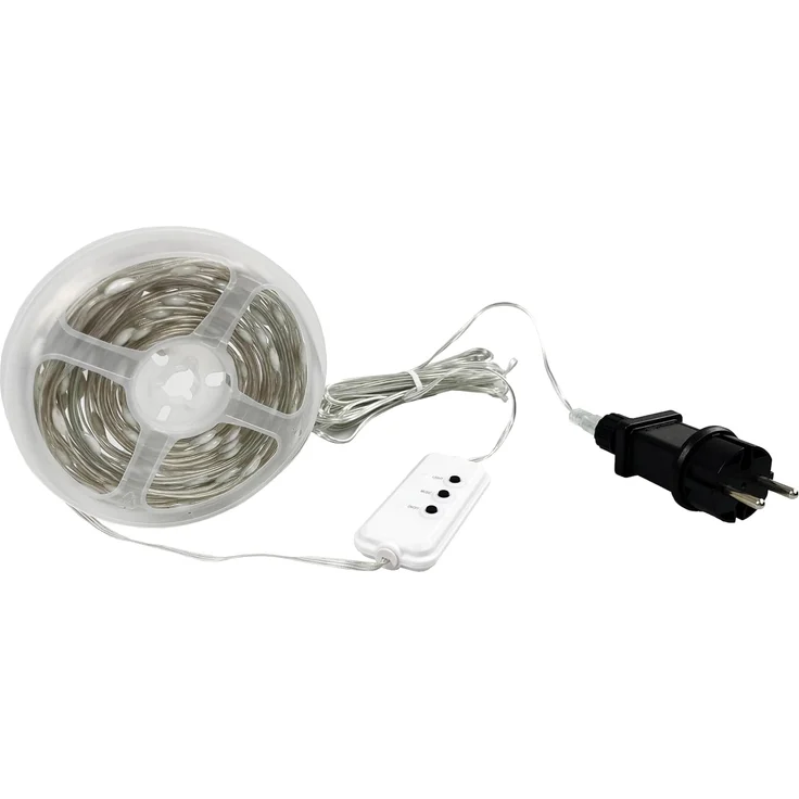 Northpoint LED-Lichterkette LED Effektlichterkette mit Musiksensor 100 LEDs IP44 10m lang Timer – Bild 7