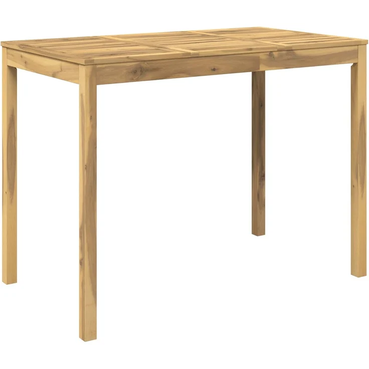 vidaXL Gartenbar-Tisch LAREN Weiß gewaschen 141 x 80,5 x 105 cm 901723 – Bild 2