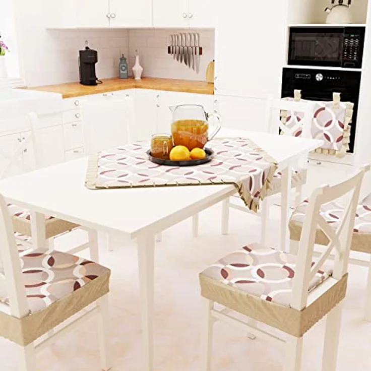 PETTI Artigiani Italiani - Set Küchentextilien, 100% Made in Italy (Kreis Beige, 1 Mitteldecke 90 x 90 cm) – Bild 1