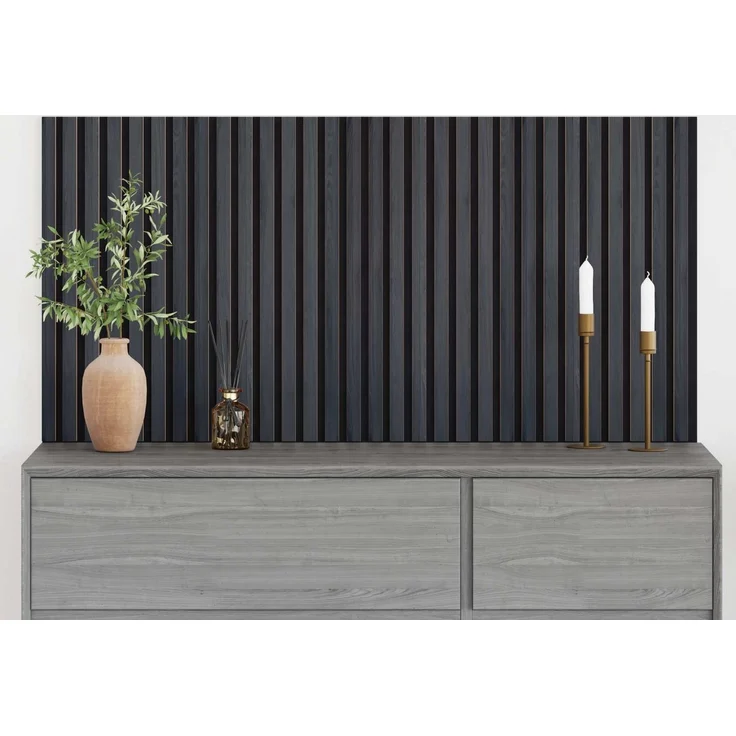 vidaXL Wandpaneele 2 stk. 60,5 x 60 cm Anthrazit 42046450 – Bild 1