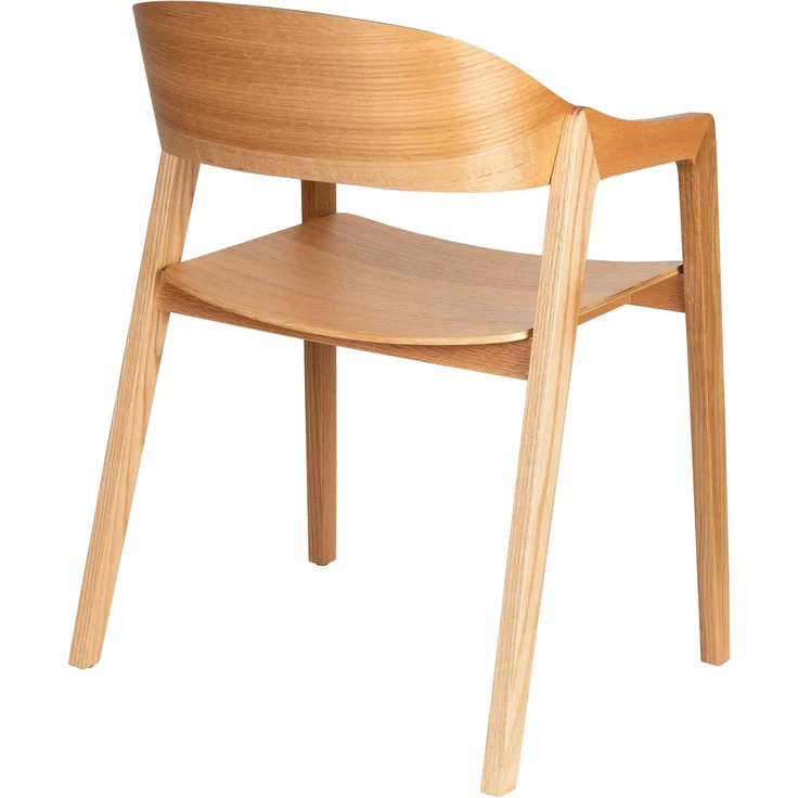 DutchBone Esszimmerstuhl Westlake im 2er-Set, Natur aus Eichenholz 58x52x76 cm – Bild 7