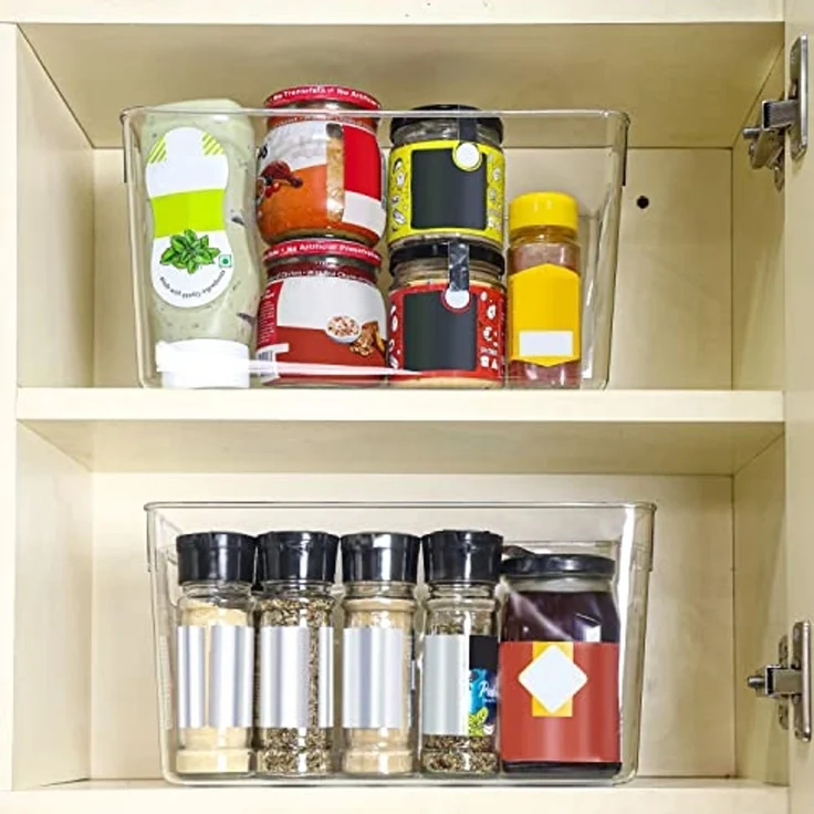 Kurtzy Frischhaltedose Kurtzy 2er Pack Kühlschrank Organizer für Küche & Schränke -, Kunststoff, (2-tlg) – Bild 4
