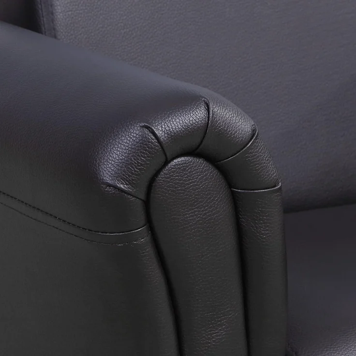 HOMCOM Kindersessel mit Fußhocker Kindercouch Kindersofa Minisofa für 1,5-3 Jahre Kinder Kindermöbel Holz Schwarz 54 x 42 x 41 cm – Bild 8