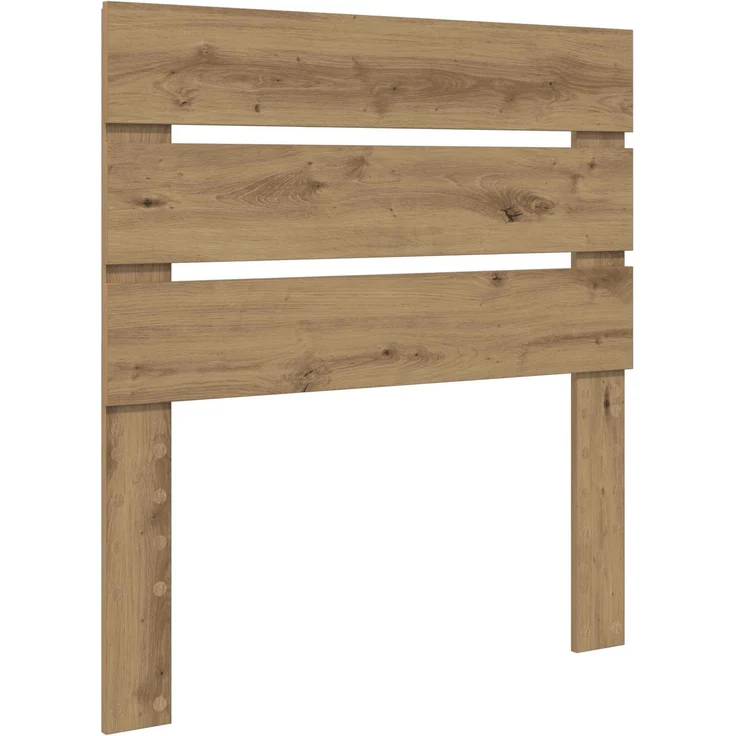 vidaXL Bettrahmen Kunsthandwerk Eiche 90 x 200 cm Massives Kiefernholz 3411791 – Bild 5