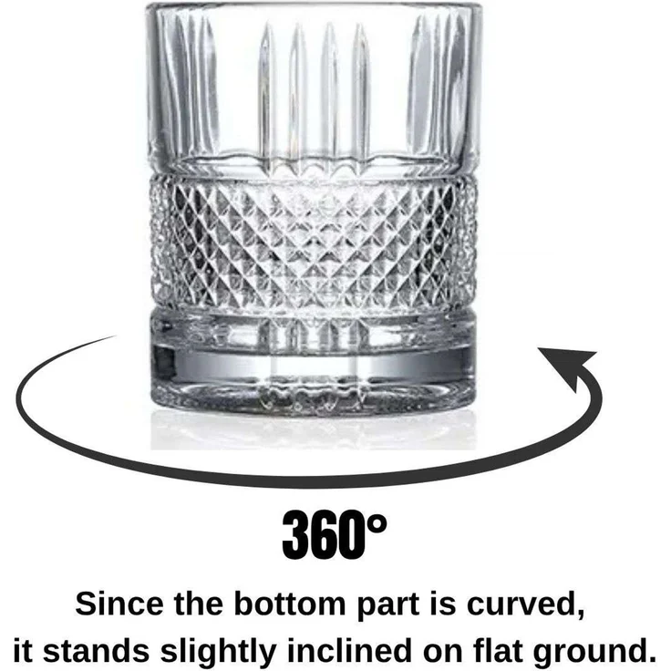 Hermia Concept 'Big Baklava' Whiskygläser-Set (2-teilig), Transparent, Ø 8 x 9 cm, 300 ml – Bild 2