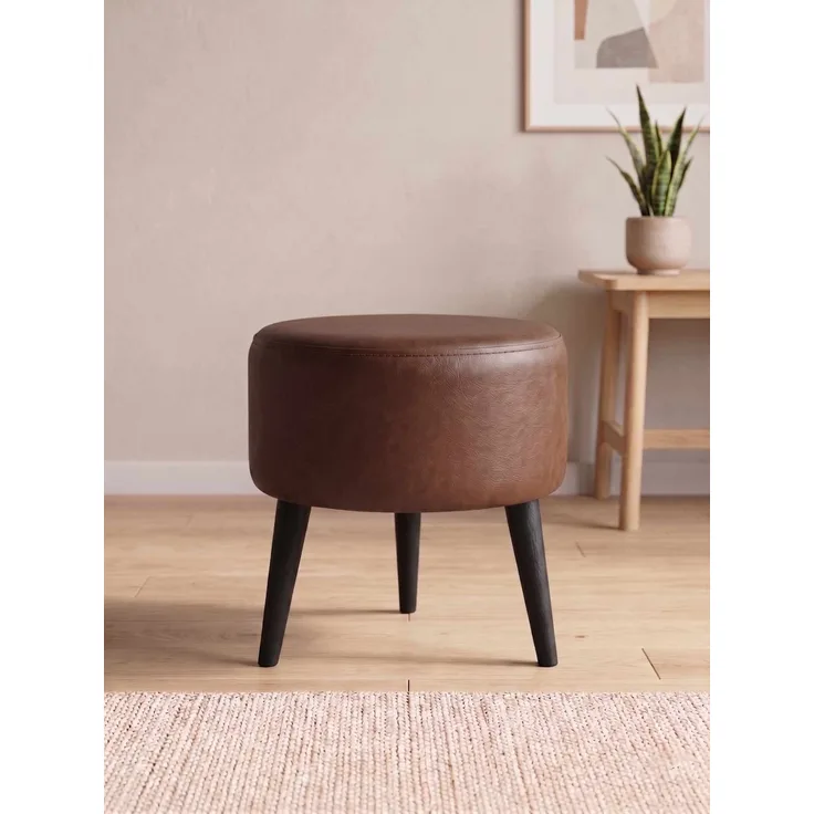 Hanah Home 'Az-Ovl-01-Syh - Brown' Pouffe, Braun, 40 x 42 x 40 cm