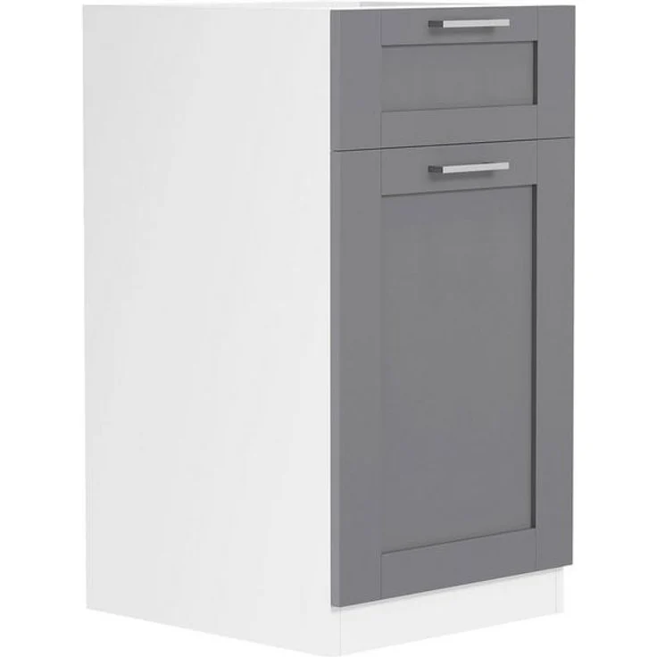 VCM Küchenmöbel Unterschrank Colura 919352 Weiß / Anthrazit H. 82 x B. 40 x T. 46 cm – Bild 4