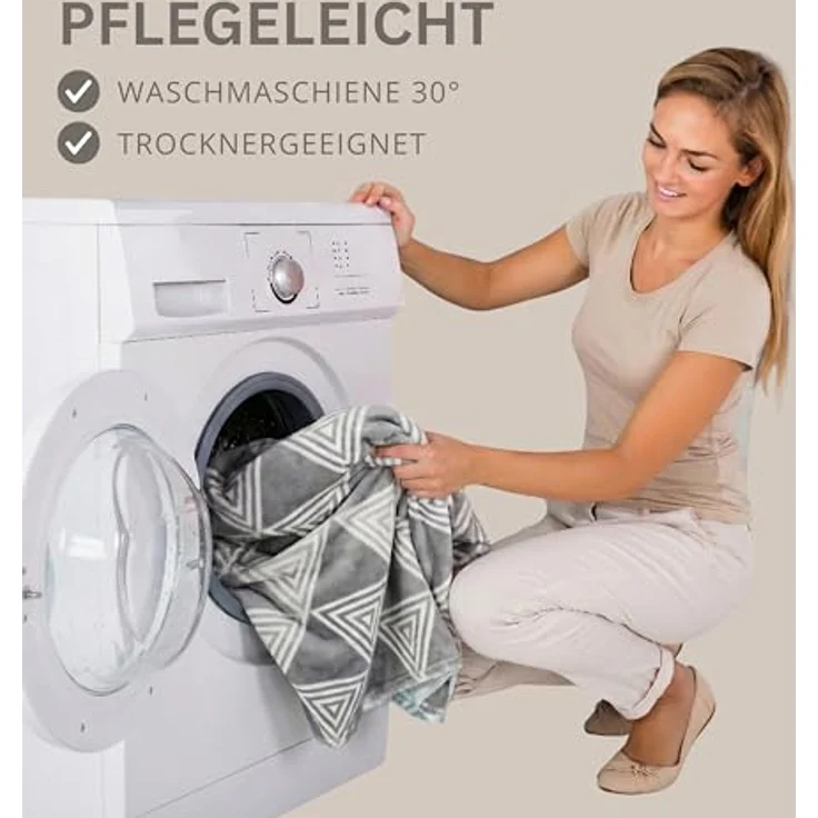 Plaid Kuscheldecke flauschig Tagesdecke 150x200 cm, SEI Design, Deko Wohnzimmer Überwurf für Couch – Bild 7