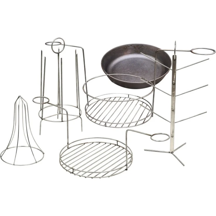 Tandoor Zubehör 6-teiliges Set Edelstahl und Gusseisen – Bild 1