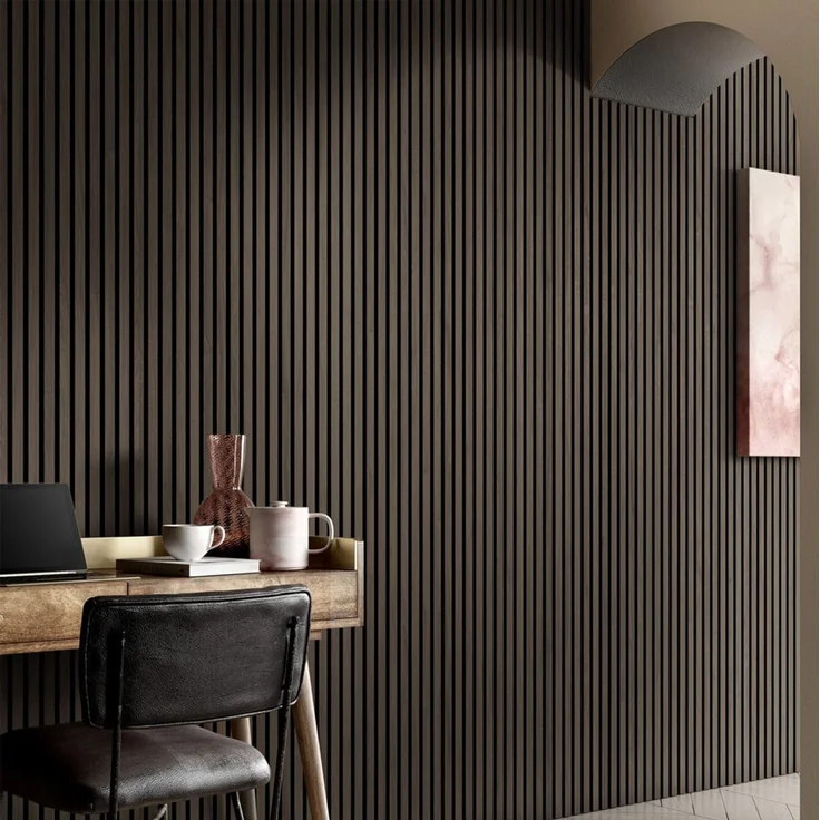HOME DELUXE Akustikpaneel SONIC - 240 x 40 cm Smoked Oak – Bild 1
