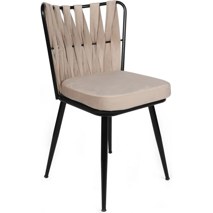Skye Decor 'Kuşaklı-221 V2' Stuhlset (2-teilig), Creme / Schwarz, 43 x 82 x 43 cm – Bild 2