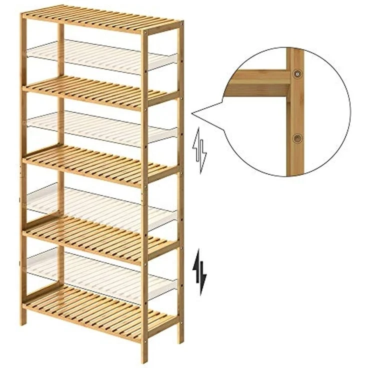 Casaria Standregal, mit 5 Ablagen Höhenverstellbar 130x60x26 cm Stabil Küchenregal – Bild 5