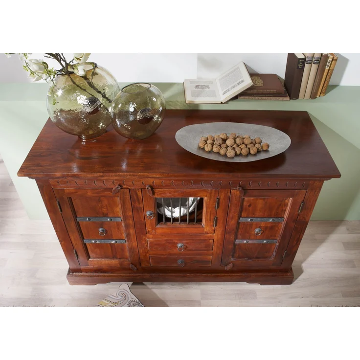 Kommode Akazie 130x50x85 nougat lackiert OXFORD #412 – Bild 3