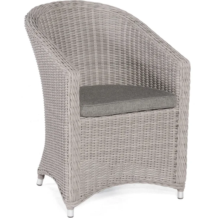 Sonnenpartner Garten-Sessel Solana Aluminium mit Polyrattan stone-grey Gartenstuhl