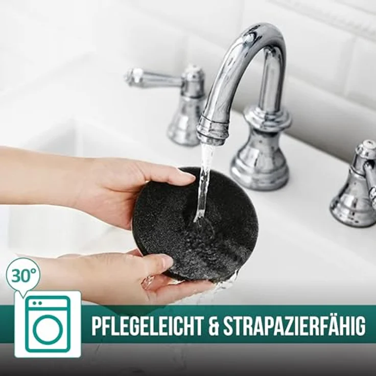 wortek Getränkeuntersetzer Filz-Untersetzer 10 Stück + Box, Anthrazit, Zubehör für Tisch & Gläser, Tassen, Bar, Glasuntersetzer Ø 10 cm inkl. Holzhalterung, waschbar – Bild 4