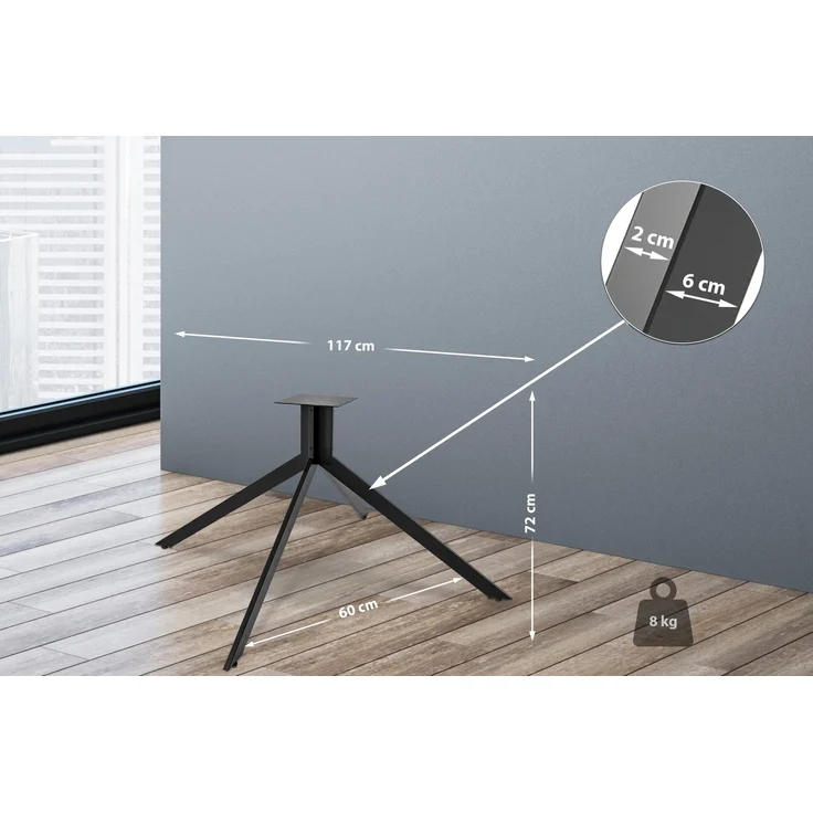CLP Tischbeine Ladera,schwarz – Bild 2