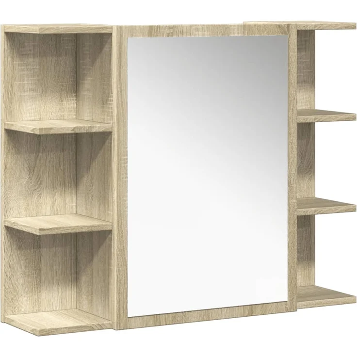 vidaXL 4-tlg. Badmöbel-Set Sonoma-Eiche Holzwerkstoff 3324970 – Bild 5