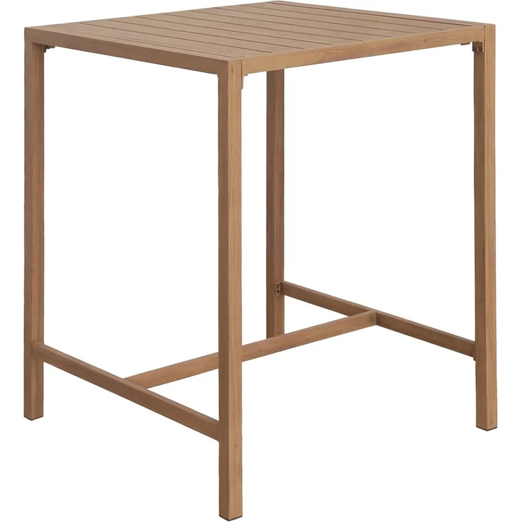 Set Bartisch + 2x Barhocker HWC-Q12, Barstuhl Stehtisch, Polyrattan Olefin (210 g/m²) ~ dunkelgrau – Bild 7