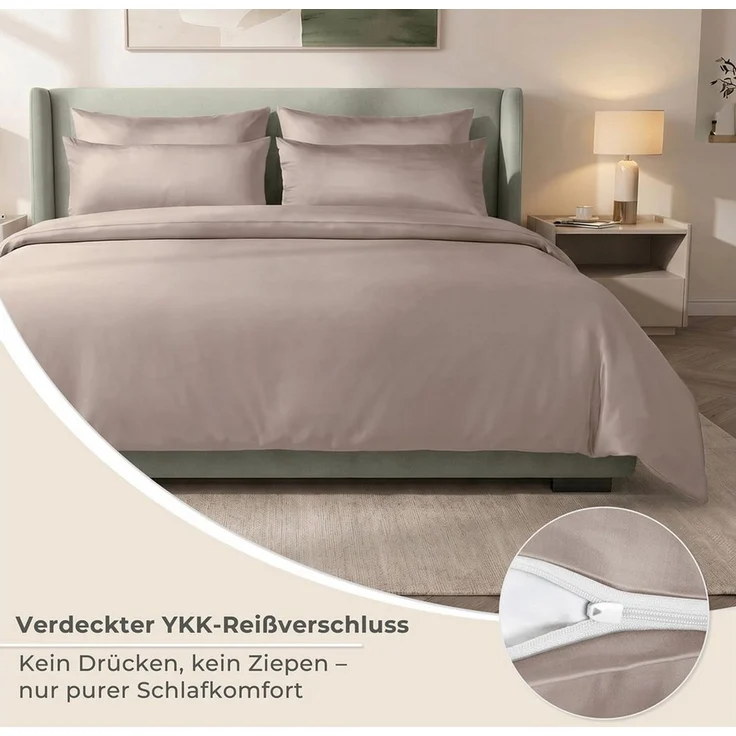Laynenburg Bettwäsche Eukalyptus aus 100% Tencel Lyocell ab Gr. 135x200 – Bild 4