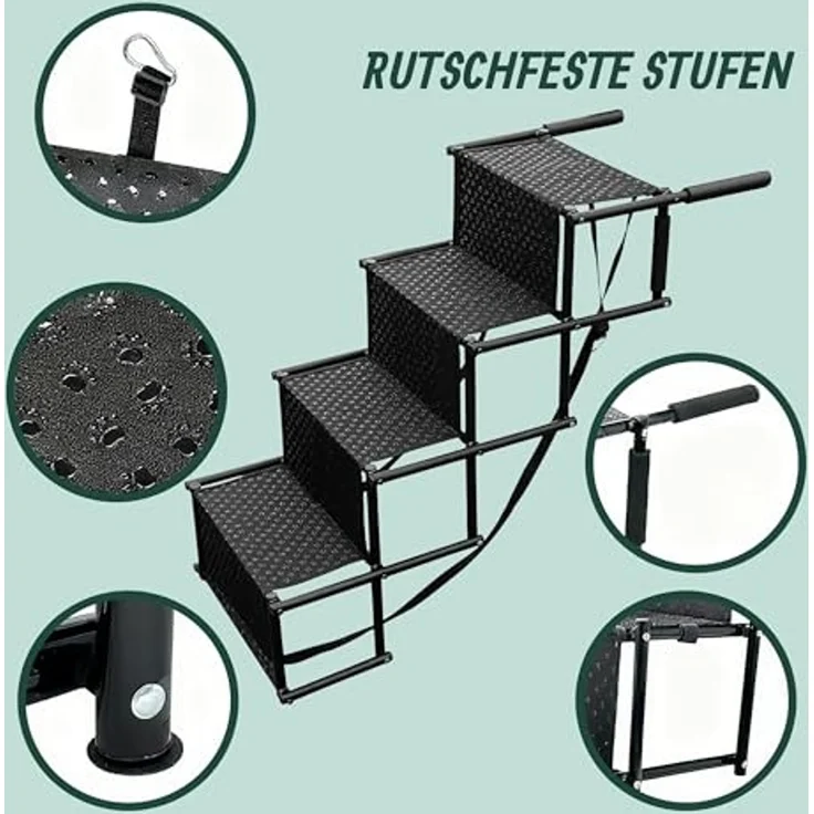 Hundetreppe Auto klappbar 4 Stufen 10051890 – Bild 6
